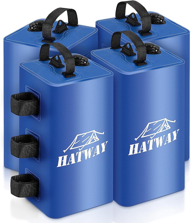 Hatway Canopy Water Weight Bag,88 LBS Water Tent Weights Set of 4 Leg Weights for Pop Up Canopy,Gazebo,Canopies,Tent-4 * 10L-Blue - Image 1